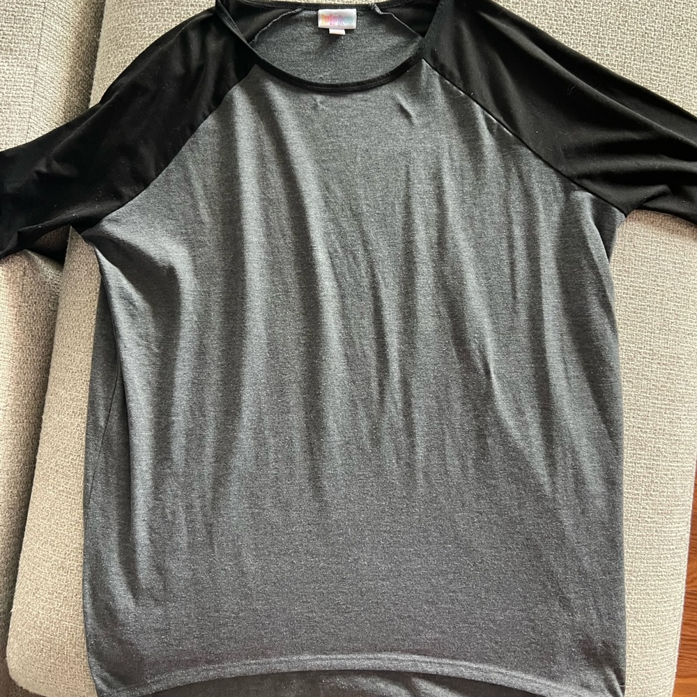 Oversized black/grey lularoe shirt XS